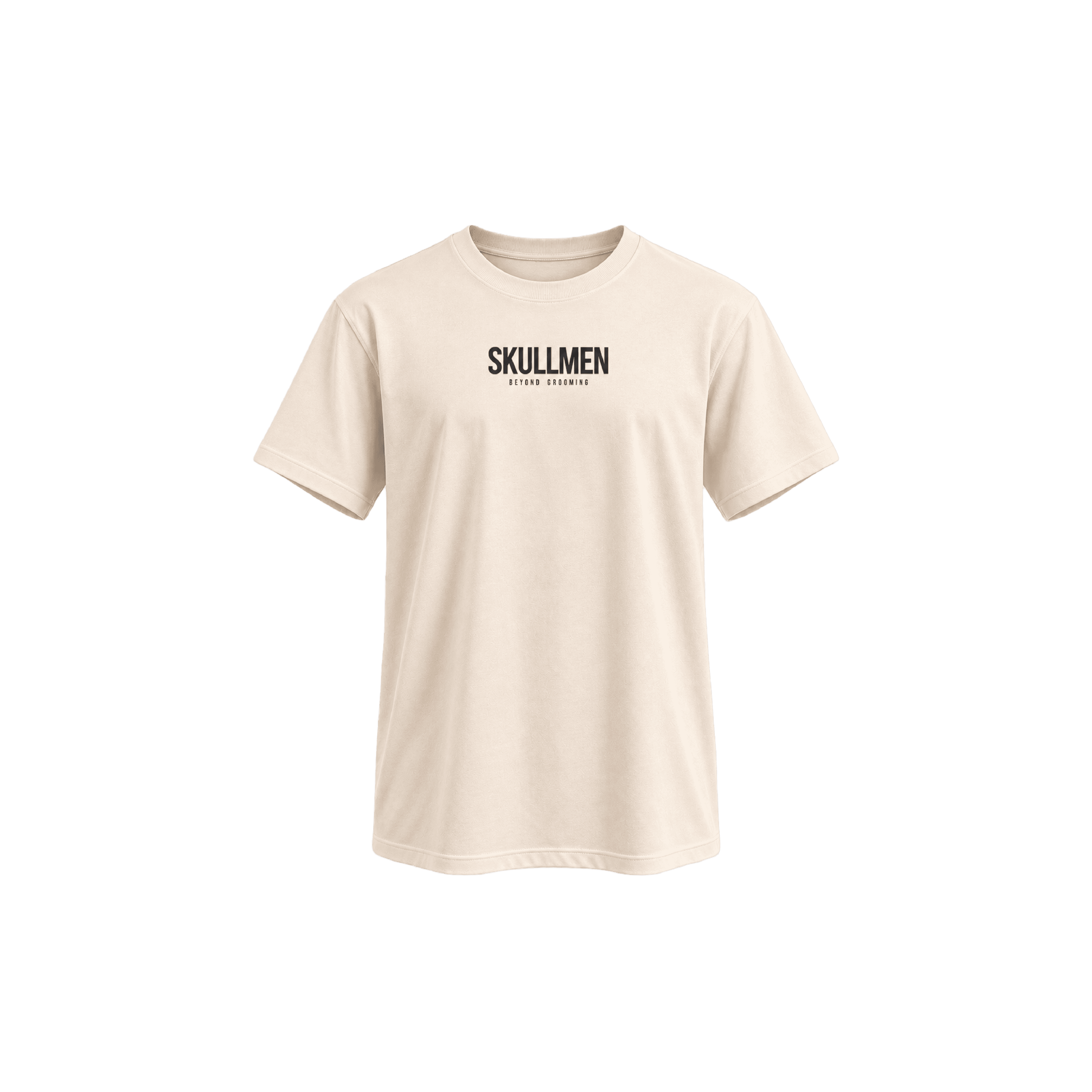 Skull Men Beige T-Shirt M